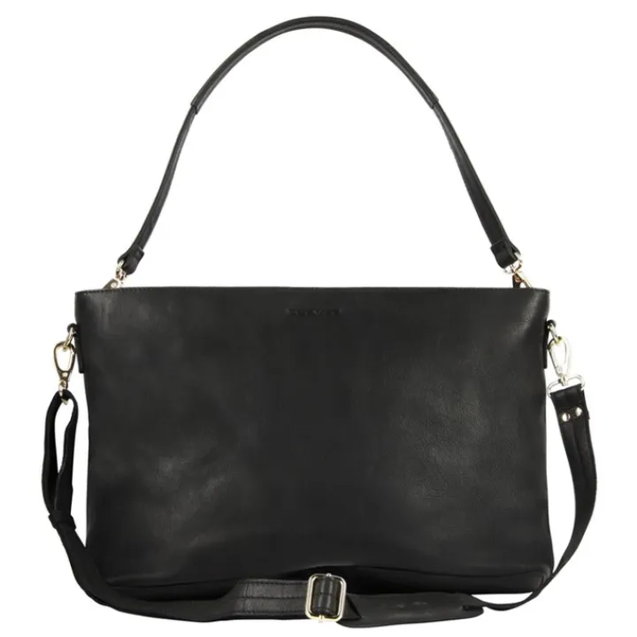 15.6 Inch Laptoptassen|Laptop Schoudertassen>Plevier Millau Dames Laptoptas 15.6" zwart