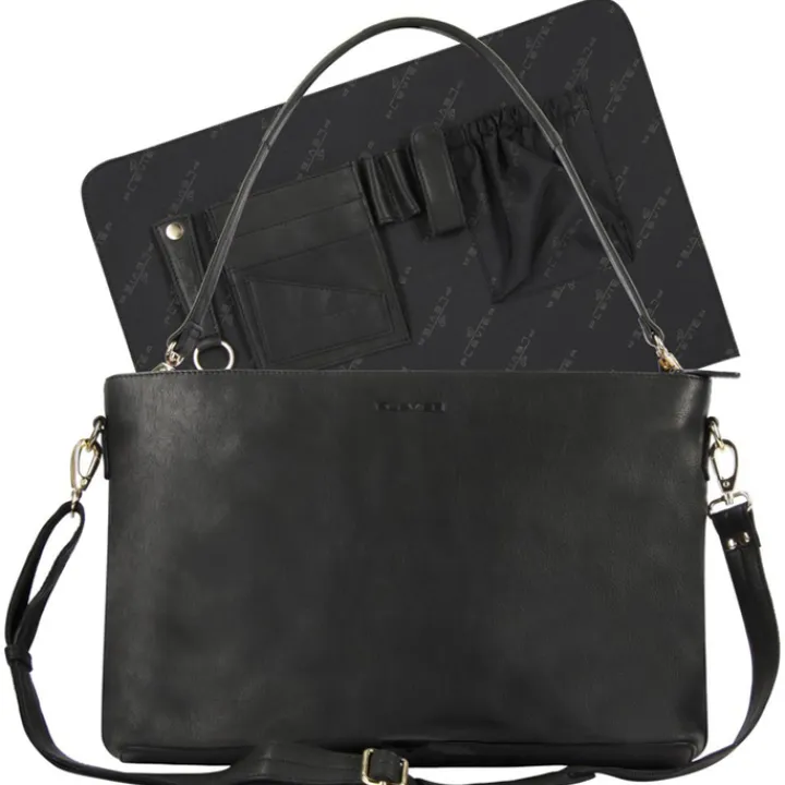 15.6 Inch Laptoptassen|Laptop Schoudertassen>Plevier Millau Dames Laptoptas 15.6" zwart