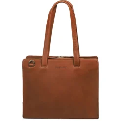 Herentassen|15.6 Inch Laptoptassen>Plevier Pharos 15.6" cognac