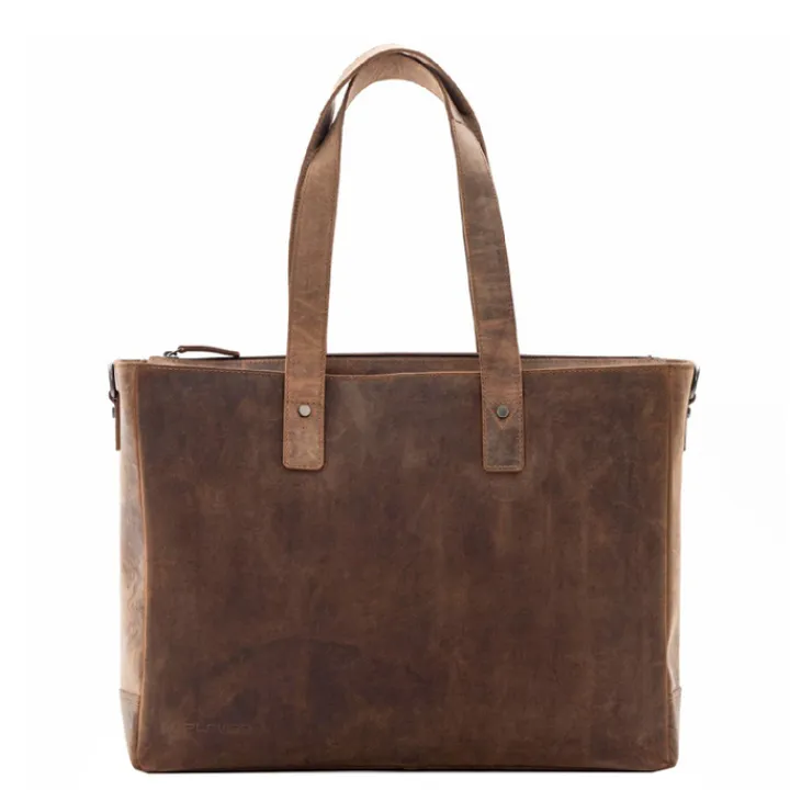 15.6 Inch Laptoptassen|Laptop Schoudertassen>Plevier Retro Hopper Shopper 15.6" bruin