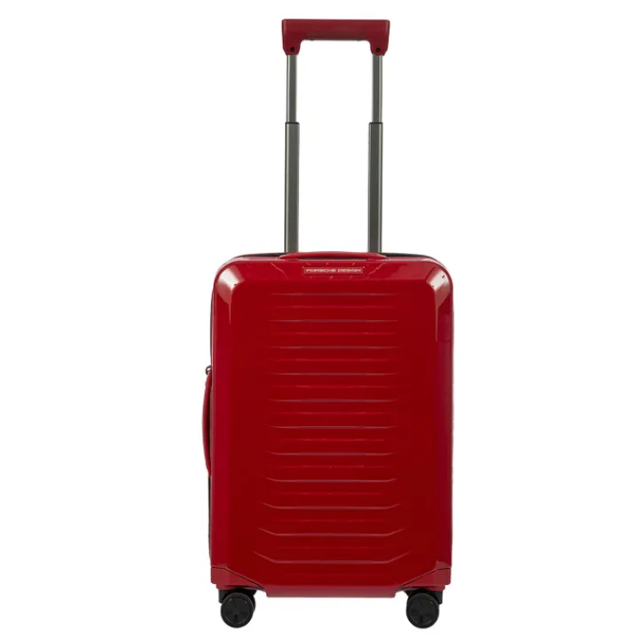 Transavia Trolleys|Handbagage Trolleys>Porsche Design Roadster Hardcase 4 Wheel Cabin Trolley carmine red shiny