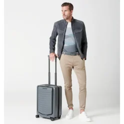 Transavia Trolleys|Handbagage Trolleys>Porsche Design Roadster Hardcase 4W Trolley S Business shiny racing yellow