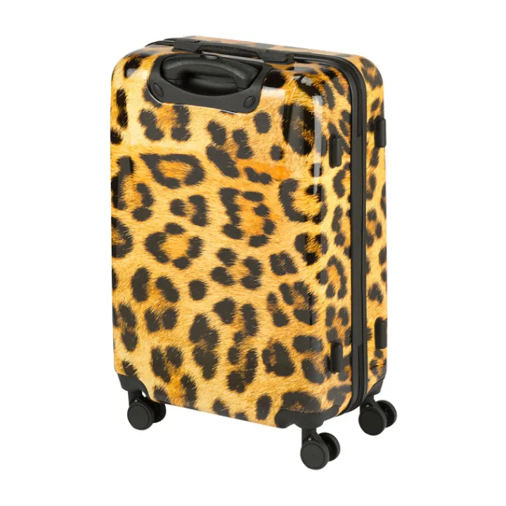 Harde Koffers|Reiskoffers>Princess Traveller Animal Print Medium Trolley leopard II