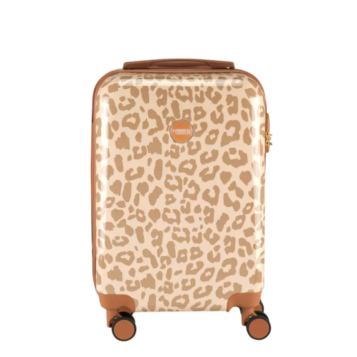 Transavia Trolleys|Klm Trolleys>Princess Traveller Animal Print Cabin Trolley leopard