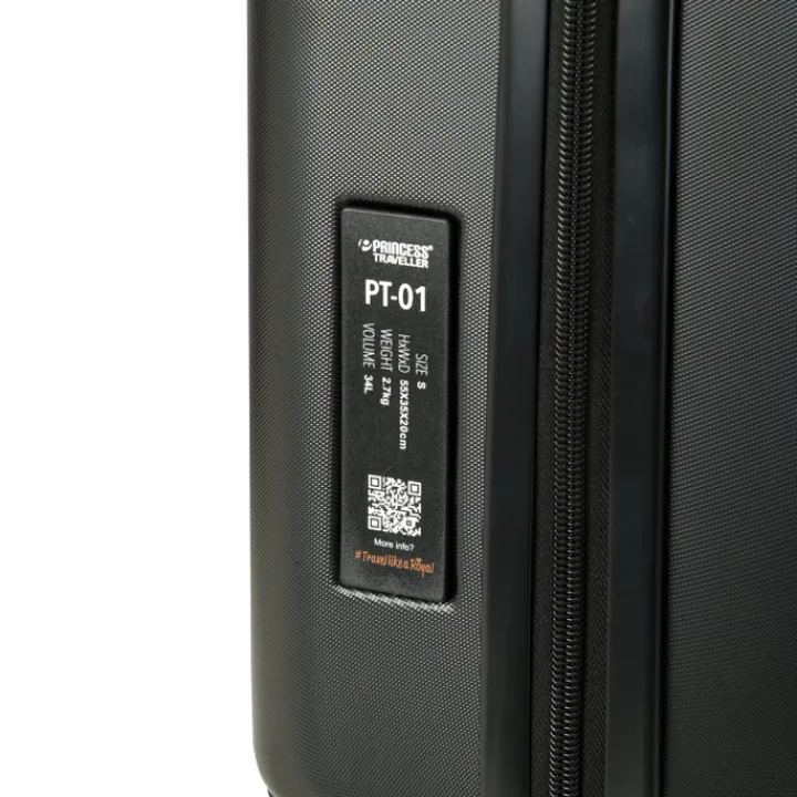 Reistrolleys|Reiskoffers>Princess Traveller PT-01 Deluxe Medium Trolley pitch black