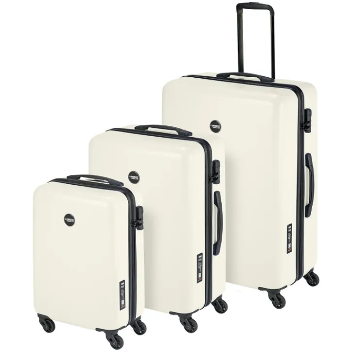 Reistrolleys|Reiskoffers>Princess Traveller PT-01 Medium Trolley pearl white