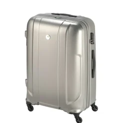 Harde Koffers|Reiskoffers>Princess Traveller Sumatra TSA Recycled PET Trolley L silver