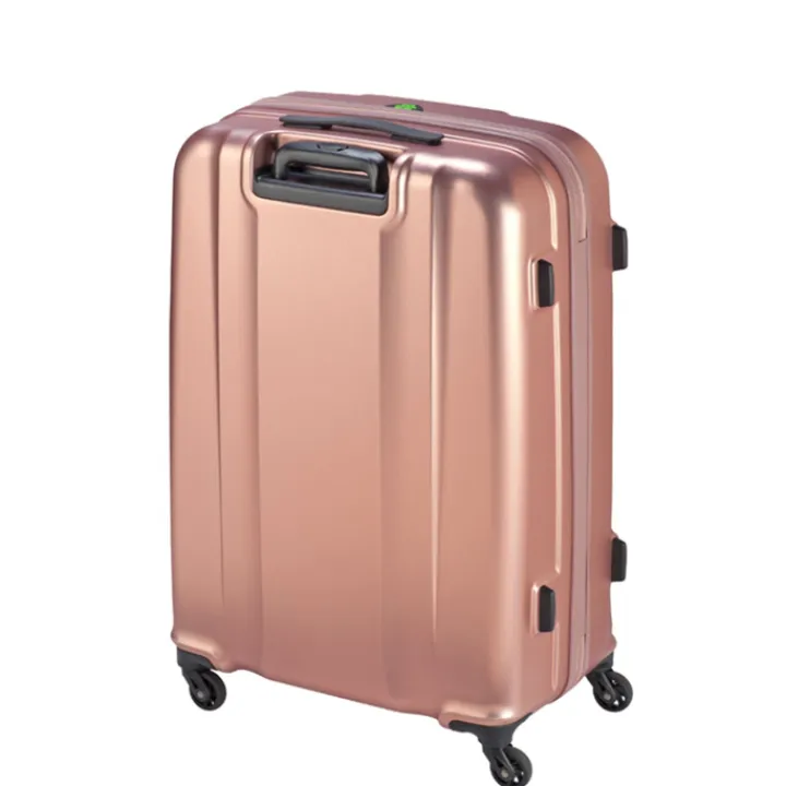 Harde Koffers|Reiskoffers>Princess Traveller Sumatra TSA Recycled PET Trolley L pink