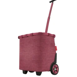 Boodschappen Trolleys|Reistrolleys>Reisenthel Shopping Carrycruiser Frame twist maroon