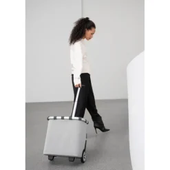 Boodschappen Trolleys|Reistrolleys>Reisenthel Shopping Carrycruiser herringbone grey