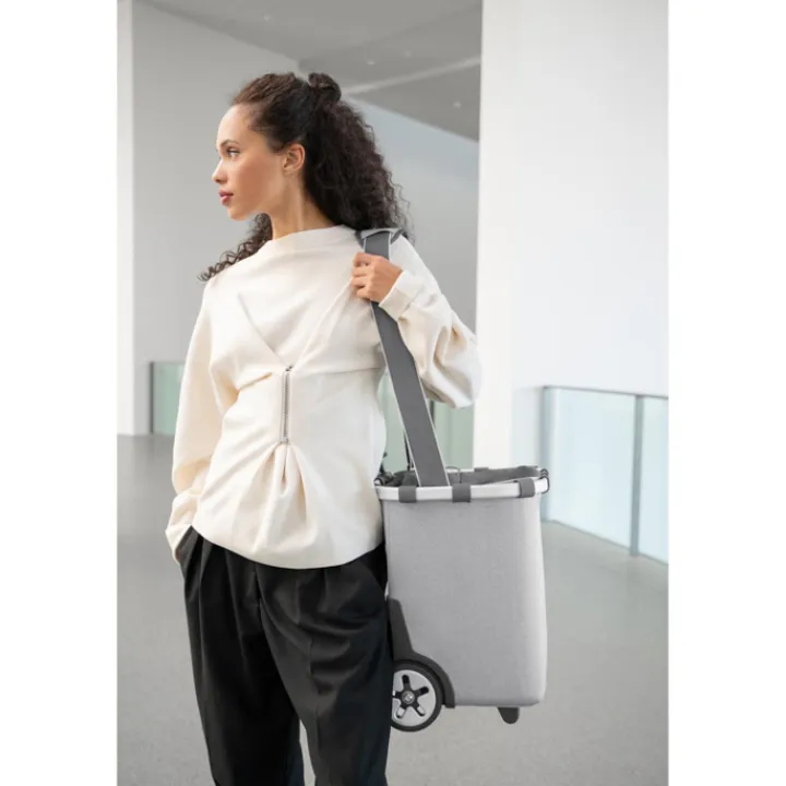 Boodschappen Trolleys|Reistrolleys>Reisenthel Shopping Carrycruiser herringbone grey