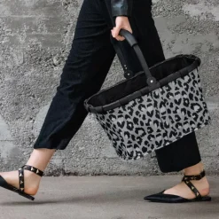 Boodschappentassen>Reisenthel Shopping Carrybag Frame leo nero