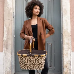 Boodschappentassen>Reisenthel Shopping Carrybag frame leo macchiato