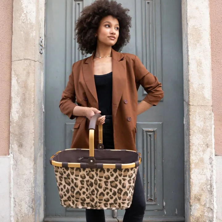 Boodschappentassen>Reisenthel Shopping Carrybag frame leo macchiato
