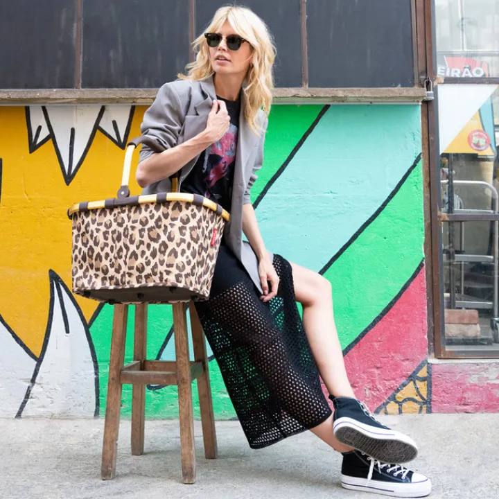 Boodschappentassen>Reisenthel Shopping Carrybag frame leo macchiato