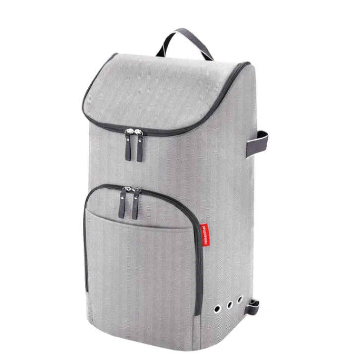 Boodschappen Trolleys|Reistrolleys>Reisenthel Shopping Citycruiser Bag herringbone grey