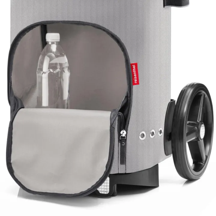 Boodschappen Trolleys|Reistrolleys>Reisenthel Shopping Citycruiser Bag herringbone grey