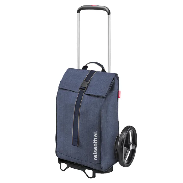 Boodschappen Trolleys|Reistrolleys>Reisenthel Shopping Citycruiser herringbone dark blue