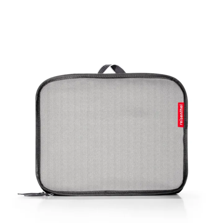 Boodschappen Trolleys|Reistrolleys>Reisenthel Shopping Foldable Trolley herringbone grey