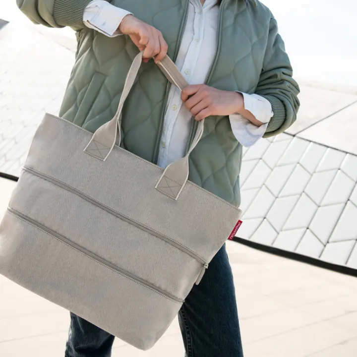 Shoppers|Herentassen>Reisenthel Shopping Shopper e1 herringbone sand