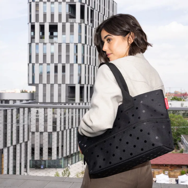 Shoppers|Herentassen>Reisenthel Shopping Shopper e1 glossy dots black