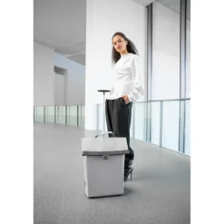 Boodschappen Trolleys|Reistrolleys>Reisenthel Shopping Trolley M herringbone grey