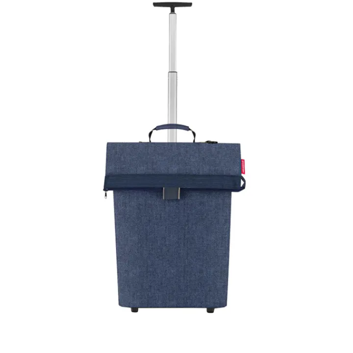 Boodschappen Trolleys|Reistrolleys>Reisenthel Shopping Trolley M herringbone dark blue