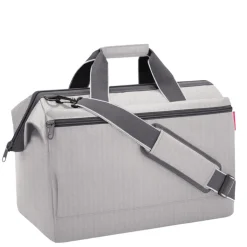 Kleine Reistassen|Handbagage Reistassen>Reisenthel Travelling Allrounder L Pocket herringbone grey