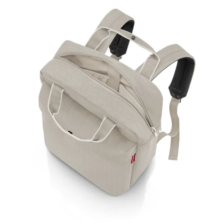 15.6 Inch Laptoptassen>Reisenthel Travelling Allday Backpack M herringbone sand
