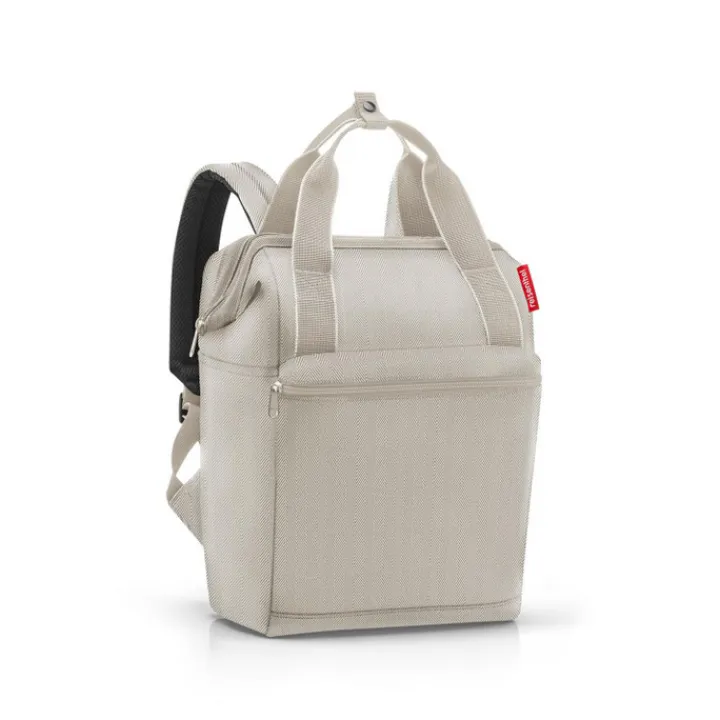 Kleine Rugzakken|Heren Rugzakken>Reisenthel Travelling Allrounder R herringbone sand