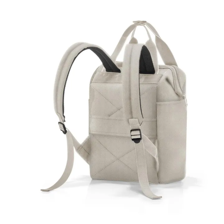 Kleine Rugzakken|Heren Rugzakken>Reisenthel Travelling Allrounder R herringbone sand