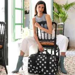 Heren Reistassen|Dames Reistassen>Reisenthel Travelling Allrounder L dots white