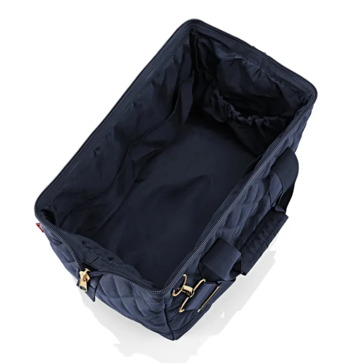 Kleine Reistassen|Handbagage Reistassen>Reisenthel Travelling Allrounder M rhombus midnight gold