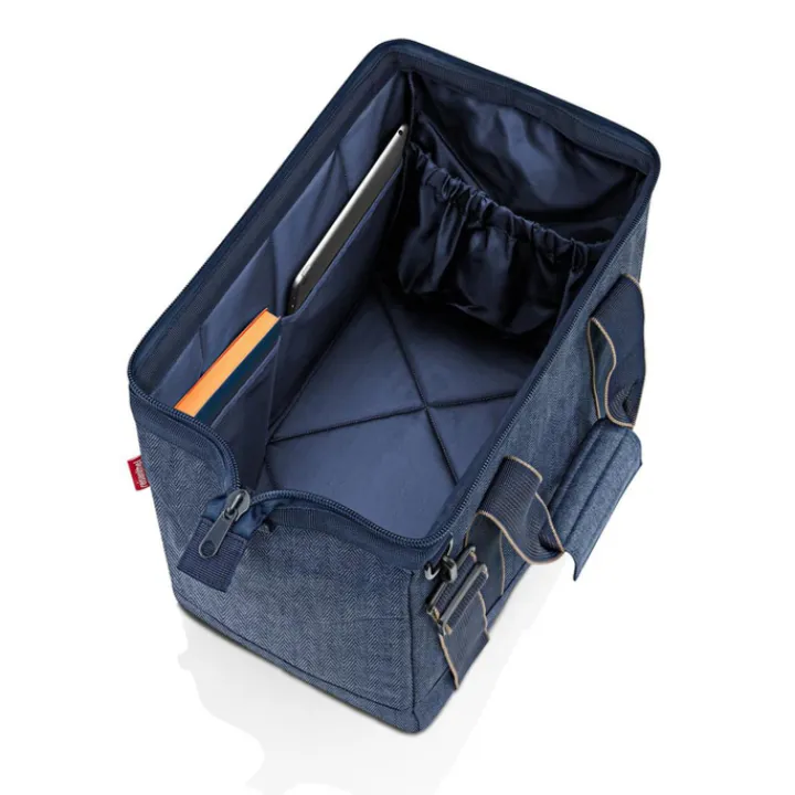 Kleine Reistassen|Handbagage Reistassen>Reisenthel Travelling Allrounder M herringbone dark blue