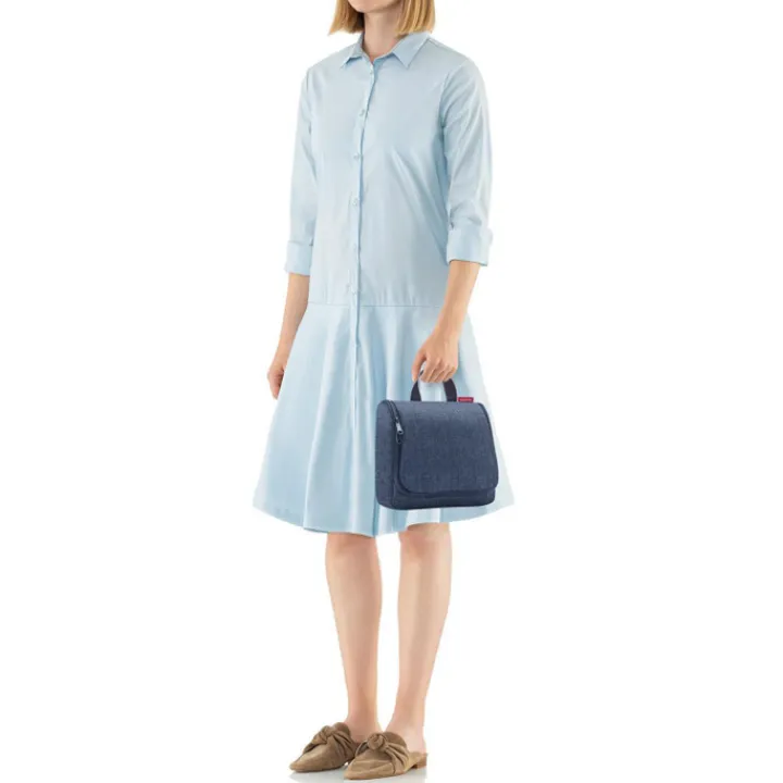Toilettassen>Reisenthel Travelling Toiletbag herringbone dark blue