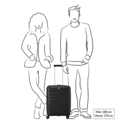 Easyjet Trolleys|Handbagage Trolleys>Roncato B-Flying Expandable Trolley 55 nero