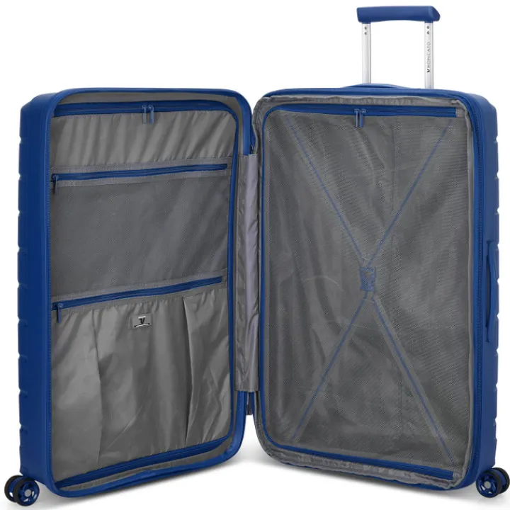 Reiskoffers|Lichtgewicht Koffers>Roncato B-Flying Expandable Trolley 78 blu notte