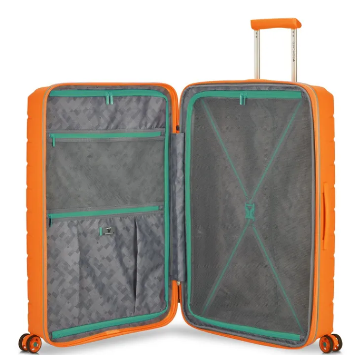 Reiskoffers|Lichtgewicht Koffers>Roncato B-Flying Expandable Trolley 78 spot apricot orange