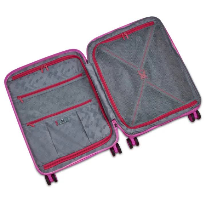 Transavia Trolleys|Easyjet Trolleys>Roncato B-Flying Expandable Trolley 55 spot pink