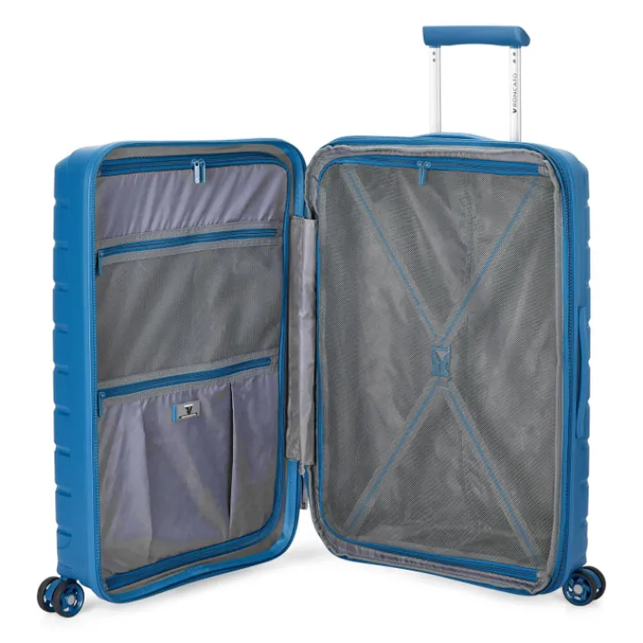 Reiskoffers|Harde Koffers>Roncato B-Flying Expandable Trolley 68 denim