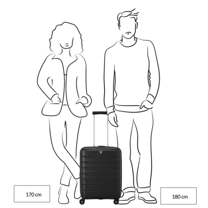 Transavia Trolleys|Easyjet Trolleys>Roncato B-Flying Expandable Trolley 55 spot sky blue