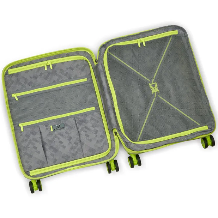 Transavia Trolleys|Easyjet Trolleys>Roncato B-Flying Expandable Trolley 55 spot cyber lime