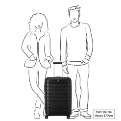 Reistrolleys|Reiskoffers>Roncato B-Flying Expandable Trolley 68 nero