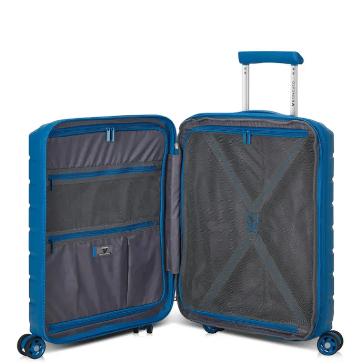 Transavia Trolleys|Easyjet Trolleys>Roncato B-Flying Expandable Trolley 55 denim