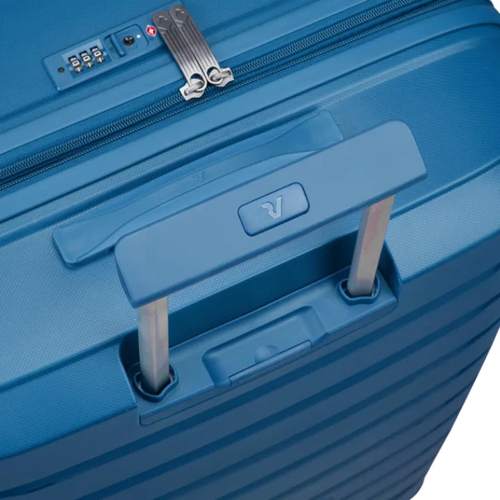 Transavia Trolleys|Easyjet Trolleys>Roncato B-Flying Expandable Trolley 55 denim