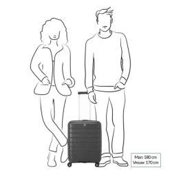 Transavia Trolleys|Easyjet Trolleys>Roncato B-Flying Expandable Trolley 55 blu notte
