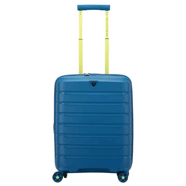 Transavia Trolleys|Easyjet Trolleys>Roncato B-Flying Move Expandable Cabin Trolley 55 blu laguna