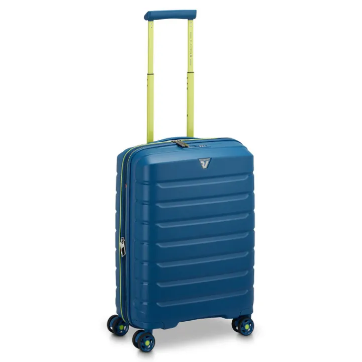 Transavia Trolleys|Easyjet Trolleys>Roncato B-Flying Move Expandable Cabin Trolley 55 blu laguna