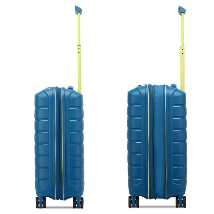 Transavia Trolleys|Easyjet Trolleys>Roncato B-Flying Move Expandable Cabin Trolley 55 blu laguna