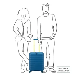 Transavia Trolleys|Easyjet Trolleys>Roncato B-Flying Move Expandable Cabin Trolley 55 nero fumo